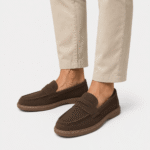 Men's Italian Leather Loafers – Brown Smart Business Casual Slip-On Shoes - Image 5