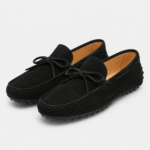 Men's Suede Loafers – Black Luxury Soft Genuine Leather Casual Shoes - Image 2