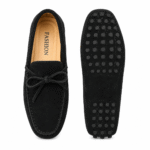 Men's Suede Loafers – Black Luxury Soft Genuine Leather Casual Shoes - Image 3