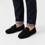 Men's Suede Loafers – Black Luxury Soft Genuine Leather Casual Shoes - Image 10
