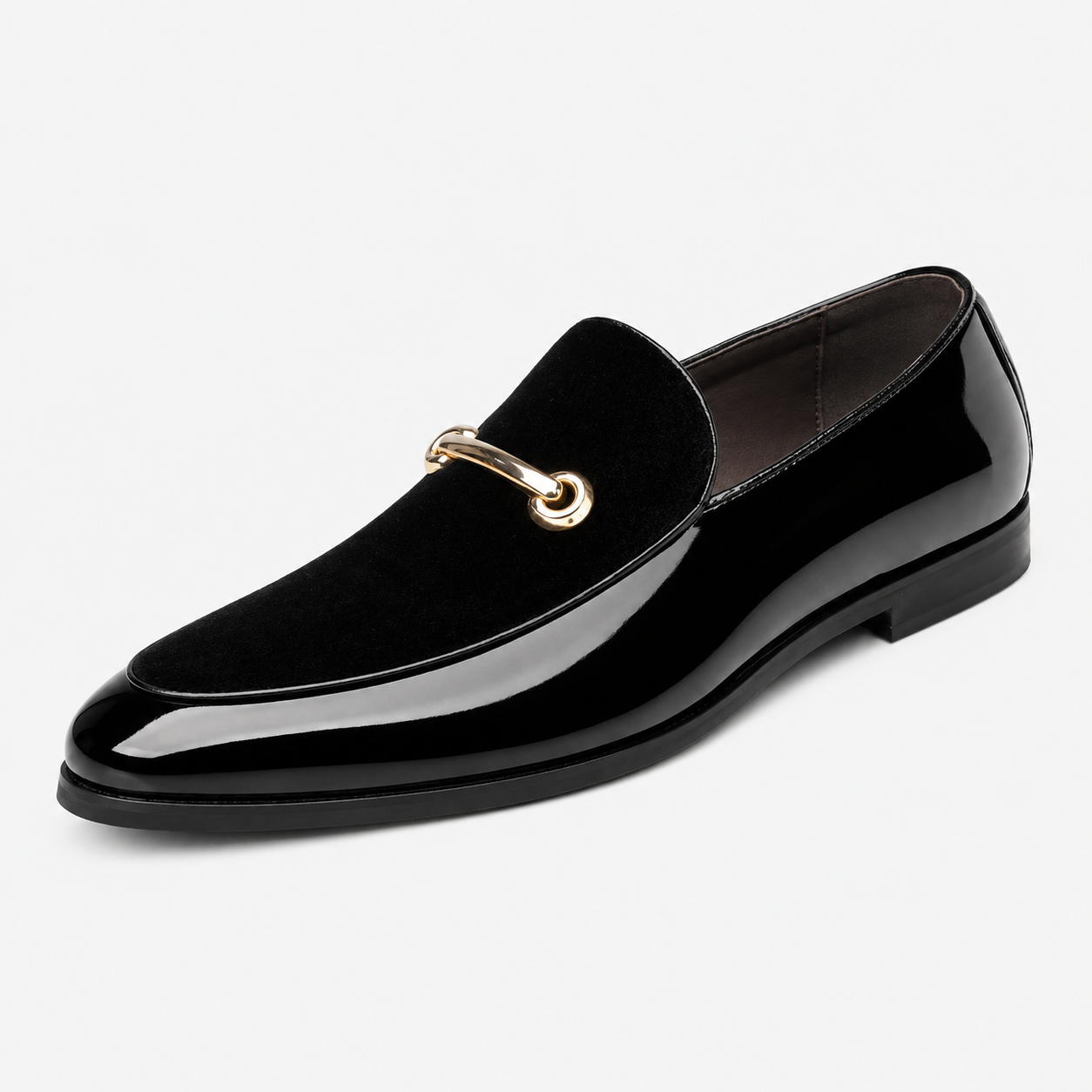 ChatGPT_Image_21_mai_2026_13_14_57.png Mens Black Patent Leather Loafers – Business Casual Slip-On Dress Shoes Big Size - Image 1