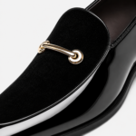 Mens Black Patent Leather Loafers – Business Casual Slip-On Dress Shoes Big Size - Image 4