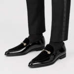 Mens Black Patent Leather Loafers – Business Casual Slip-On Dress Shoes Big Size - Image 5
