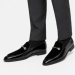 Mens Black Patent Leather Loafers – Business Casual Slip-On Dress Shoes Big Size - Image 7