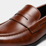 Mens Brown Leather Oxford Loafers – Brand Business Dress Soft Flat Casual Shoes - Image 4