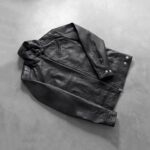 Legacy Black Leather Biker Jacket - Image 8