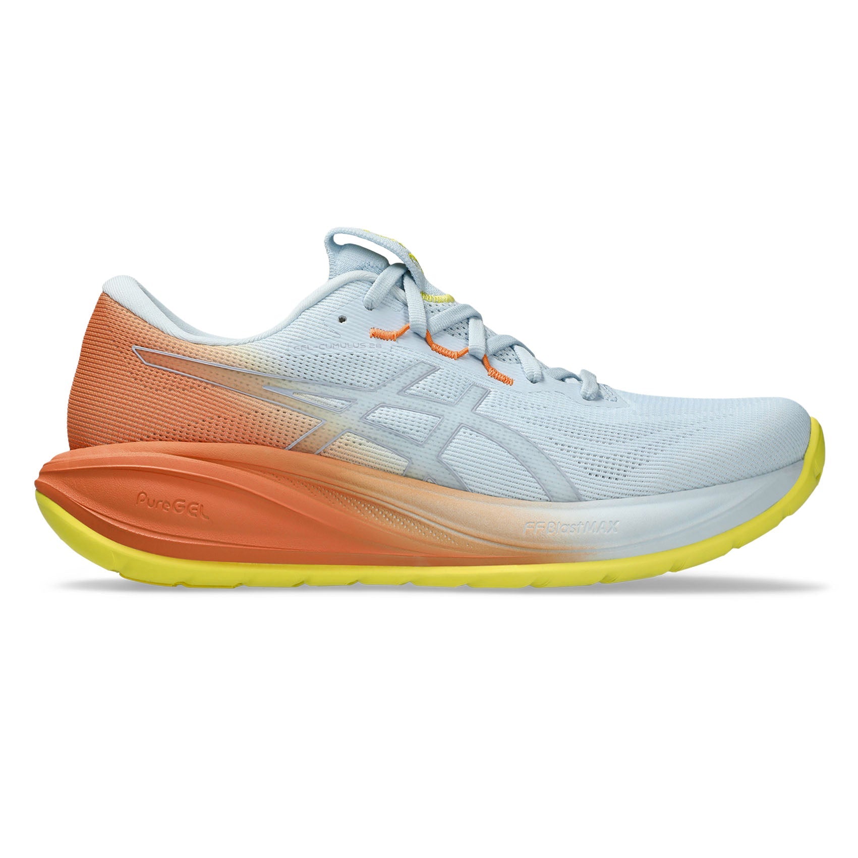 Mens-ASICS-GEL-Cumulus-28-Sky_Sun-Peach-1011C223-400.jpg Mens ASICS GEL-Cumulus 28 - Image 1