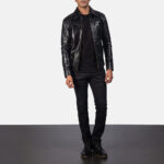 Mystical Black Leather Jacket - Image 4