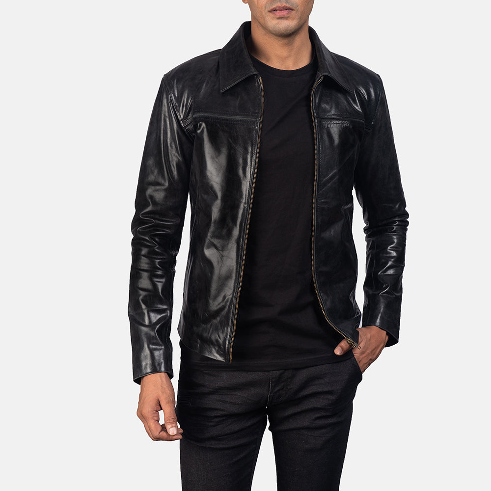 Mystical_Black_Leather_Jacket_2e4fb493-b499-4195-8c70-ffe1a7699d10.jpg Mystical Black Leather Jacket - Image 1