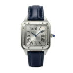 Alberto Square Watch - 40mm Steel & Leather - Image 4