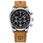 Aviatore Pilot Chronograph — 41mm Steel & Suede