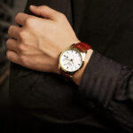 Florence Classic Dress Watch — 40mm Steel & Leather - Image 4