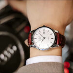 Florence Classic Dress Watch — 40mm Steel & Leather - Image 6