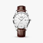 Florence Classic Dress Watch — 40mm Steel & Leather - Image 9