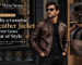 Luxury genuine leather jacket by WearNests worn by a stylish man, showcasing timeless fashion, durability, versatile style, and premium leather craftsmanship.
