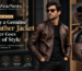 Luxury genuine leather jacket by WearNests worn by a stylish man, showcasing timeless fashion, durability, versatile style, and premium leather craftsmanship.