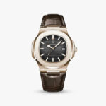 Laurent Dress Watch — 40mm Brushed Steel & Leather
