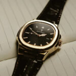 Laurent Dress Watch — 40mm Brushed Steel & Leather - Image 2