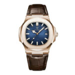 Laurent Dress Watch — 40mm Brushed Steel & Leather - Image 7