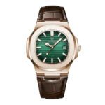Laurent Dress Watch — 40mm Brushed Steel & Leather - Image 9