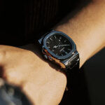 Laurent Dress Watch — 40mm Brushed Steel & Leather - Image 11