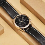 Livorno Contrast Stitch Watch — 42mm Leather Strap - Image 5