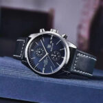 Livorno Contrast Stitch Watch — 42mm Leather Strap - Image 6