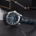 Lucca Slim Dress Watch — 41mm Steel & Croco Leather - Image 5