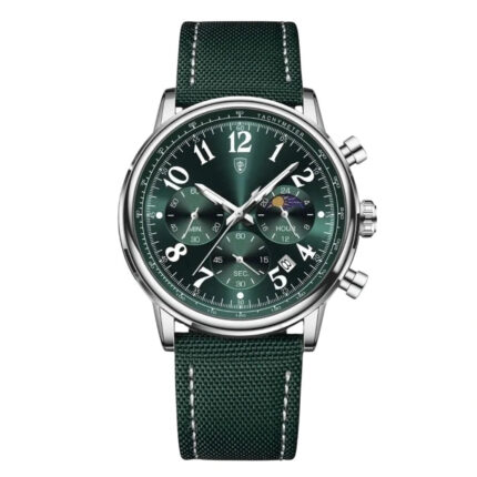 Lunario Moon Phase Chronograph — 40mm Steel & Nylon
