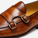 Men's Brown Genuine Leather Loafers Handmade - Image 3