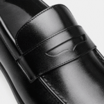 Men's Leather Dress Loafers – Black Classic Business Casual Formal Party Shoes - Image 5