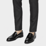Men's Leather Dress Loafers – Black Classic Business Casual Formal Party Shoes - Image 6