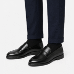 Men's Leather Dress Loafers – Black Classic Business Casual Formal Party Shoes - Image 8