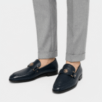 Men's Leather Loafers – Blue Casual Office Driving Slip-On Shoes - Image 8