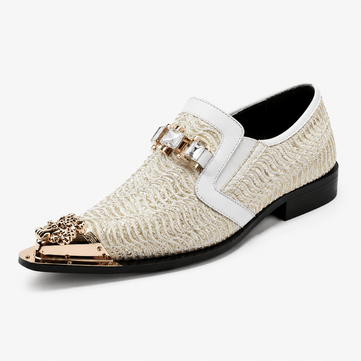 ma-boutique-mens-beige-patent-leather-loafers-italian-style-slip-on-brown-formal-dress-shoes-mens-beige-patent-leather-loafers-italian-style-slip-on-brown-formal-dress-shoes-1241243460.png Mens Beige Patent Leather Loafers – Italian Style Slip-On Brown Formal Dress Shoes - Image 1