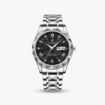 Romano Diamond Cut Watch — Two-Tone Steel Day-Date - Image 4