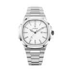 Tremezzo Integrated Bracelet Watch — 40mm Brushed Steel - Image 4