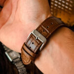 Venezia Ultra-Slim Rectangular Watch — 38mm Croco Leather - Image 5