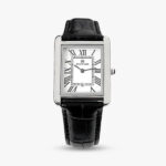 Venezia Ultra-Slim Rectangular Watch — 38mm Croco Leather - Image 8