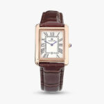 Venezia Ultra-Slim Rectangular Watch — 38mm Croco Leather - Image 11