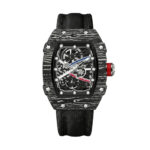 Vulcano Skeleton Tonneau Watch — 35x39mm Steel & Nylon